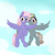 Size: 3245x3245 | Tagged: safe, artist:ricy, dust devil, rainbowshine, pegasus, pony, cloud, featured image, female, flying, goggles, goggles on head, looking at you, mare, open mouth, sky, smiling, wings