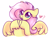 Size: 3630x2756 | Tagged: safe, artist:mariashek, imported from derpibooru, fluttershy, pegasus, pony, hooves together, shy, simple background, solo, tongue out, white background