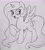 Size: 2637x2920 | Tagged: safe, artist:public mistake, imported from derpibooru, princess celestia, alicorn, pony, female, grayscale, mare, monochrome, open mouth, open smile, pencil drawing, smiling, solo, spread wings, traditional art, wings