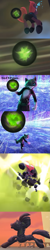 Size: 955x4734 | Tagged: safe, artist:mega-poneo, edit, edited screencap, imported from derpibooru, screencap, tempest shadow, anthro, my little pony: the movie, comic, crossover, kitty softpaws, obsidian orb, petrification, puss in boots: the last wish, screencap comic, throwing