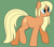 Size: 1413x1237 | Tagged: safe, artist:craftedburb, imported from derpibooru, amber grain, earth pony, pony, female, friendship student, green background, mare, simple background, solo