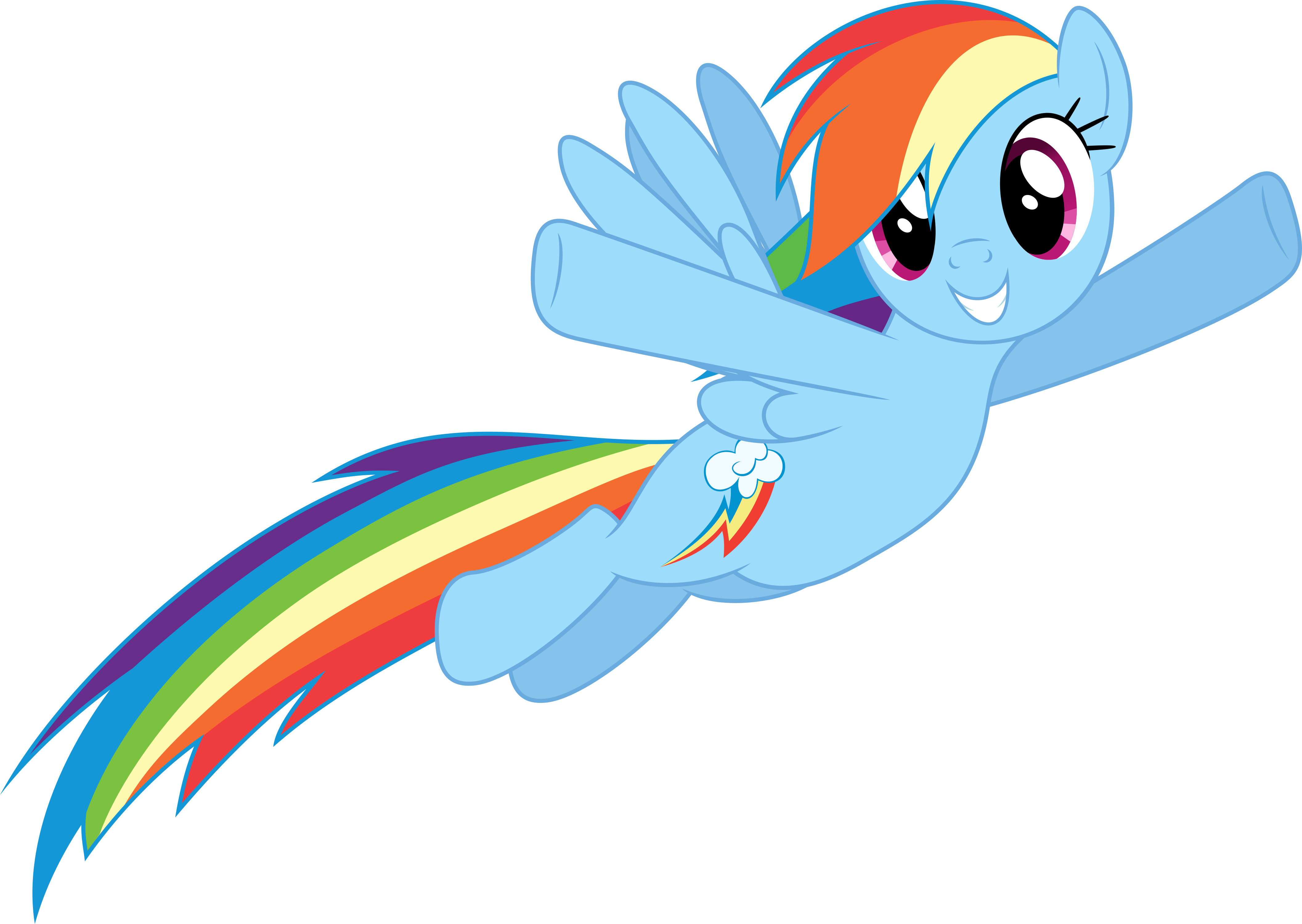 angry rainbow dash vector