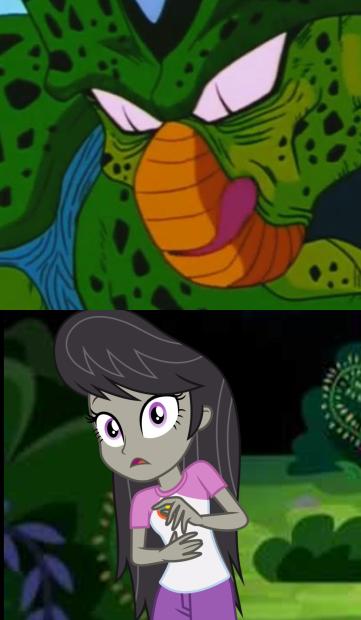 1288700 - safe, octavia melody, equestria girls, comic, legend of everfree,  dragon ball z, cell (dbz), imperfect cell, cell just wouldn't stop messing  with octavia, horrifying implications - Ponerpics